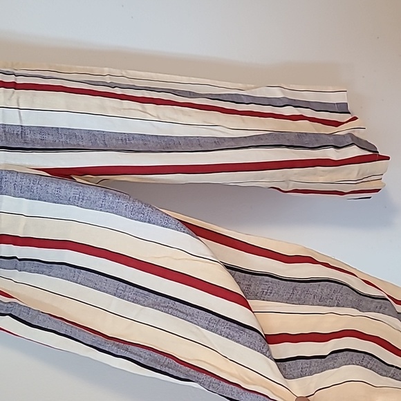 Sweet Rain straip Jumpsuit romper S  oficce work fall summer casual calf length - Picture 5 of 9